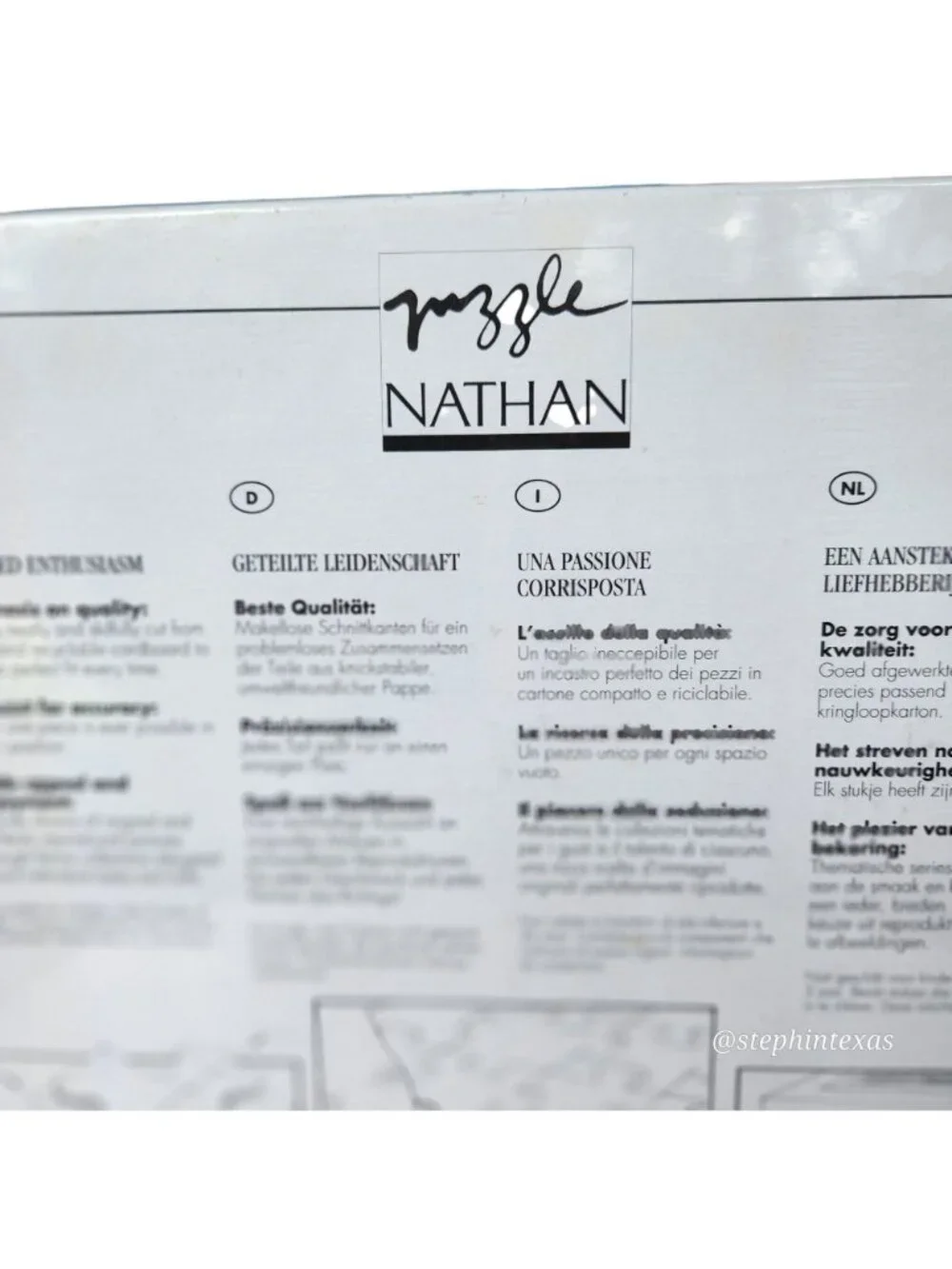 RARE New Nathan 1500 pc Puzzle Petit Pour by Marc LeCoultre SEALED